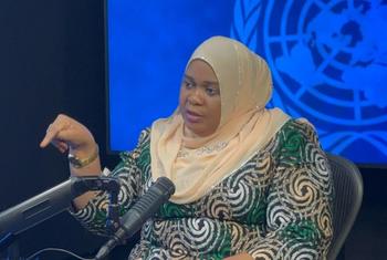 Waziri Riziki Pembe kutokaZanzibar akizungumza na Flora Nducha wa Idhaa ya Kiswahili ya UN kandoni mwa Mkutano wa CSW69.