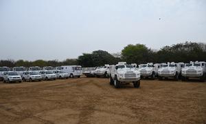 भारतीय सेना ने, आबिये में UNISFA मिशन के लिए, संयुक्त राष्ट्र को 159 वाहन व उपकरण सौंपे. 