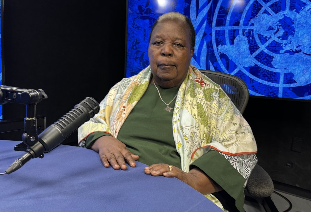 Bi. Mongella, aliyekuwa Katibu Mkuu wa Mkutano wa CSW wa mwaka 1995 yuko kwenye mkutano huu CSW69 akizungumza na Anold Kayanda wa Idhaa ya Kiswahili ya Umoja wa Mataifa.