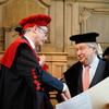Le Secrétaire général des Nations Unies, Antonio Guterres, reçoit des doctorats honorifiques conjoints décernés aux Nations Unies par les universités KU Leuven et UC Louvain à Louvain, en Belgique.