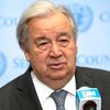Le Secrétaire général de l'ONU, António Guterres, lors d'un point de presse (photo d'archives).