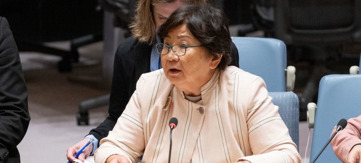 Special Representative Otunbayeva briefed the Security Council.