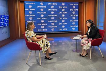 A secretária de Estado dos Negócios Estrangeiros e da Cooperação do país, Ana Isabel Xavier, em entrevista para Monica Grayley, da ONU News