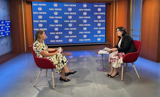 A secretária de Estado dos Negócios Estrangeiros e da Cooperação do país, Ana Isabel Xavier, em entrevista para Monica Grayley, da ONU News