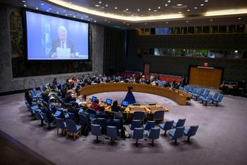 أرشيف: تور وينسلاند منسق الأمم المتحدة لعملية السلام في الشرق الأوسط يقدم إحاطته أمام مجلس الأمن.