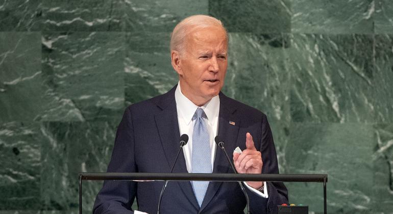 Biden denounces Russia’s ‘shameless violation’ of UN charter, urges world to stand with Ukraine