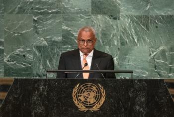 Presidente José Maria Pereira Neves, de Cabo Verde, no debate geral da 77a sessão da Assembleia Geral.(arquivo)