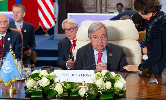 古特雷斯出席开罗和平峰会。