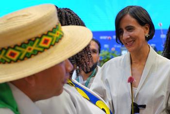 A ministra do Meio Ambiente da Colômbia e Presidente da Conferência da ONU sobre Biodiversidade, COP16, Susana Muhamad