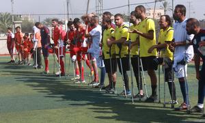 El Campeonato Esperanza de fútbol para amputados en la Franja de Gaza 2025.