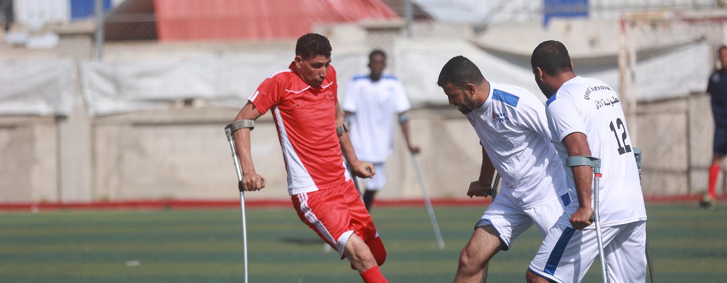 The Hope Championship for Amputee Football in the Gaza Strip ran for four days last week. The Hope Championship for Amputee Football in the Gaza Strip ran for four days last week.