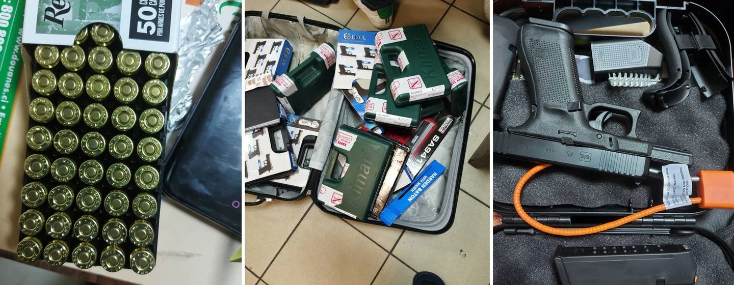 Firearms, ammunition and explosives were seized by INTERPOL across the Sahel. Firearms, ammunition and explosives were seized by INTERPOL across the Sahel.