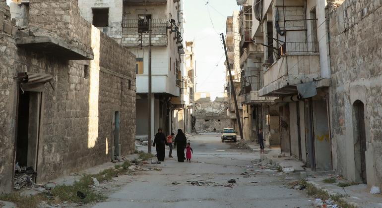 Una calle de la provincia siria de Alepo.