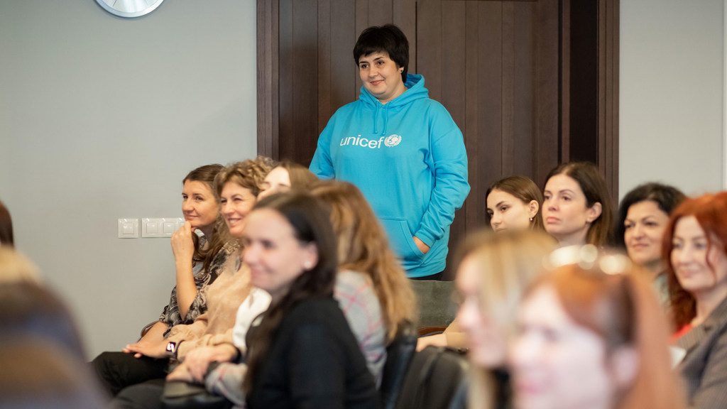 Natalia Datchenko, employée de l'UNICEF en Ukraine.