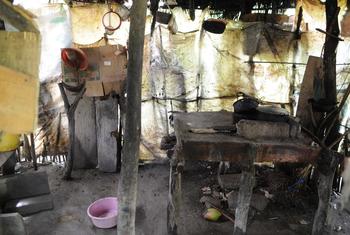 La cocina de una vivienda rural improvisada en el norte de Colombia, una región profundamente afectada por la pobreza. (archivo)