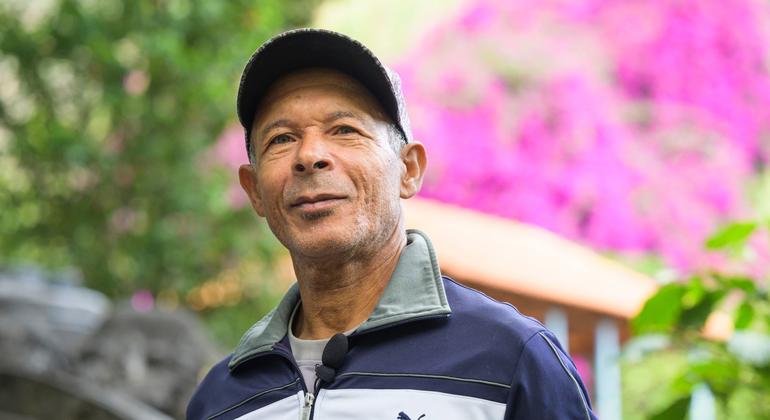 Long-time local farmer Amilcar Vera Cruz hopes a new United Nations supported association will help sell the produce from the of Santo Antão valley in Cabo Verde.