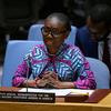 Anita Kiki Gbeho, Deputy Special Representative of the Secretary-General of the United Nations Assistance Mission in Somalia, briefs the Security Council meeting on the situation in Somalia.