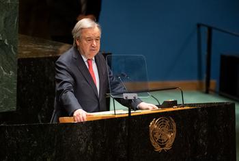 Secretary-General António Guterres addresses the 17th plenary meeting of the resumed General Assembly Eleventh Emergency Special Session of the General Assembly on Ukraine.