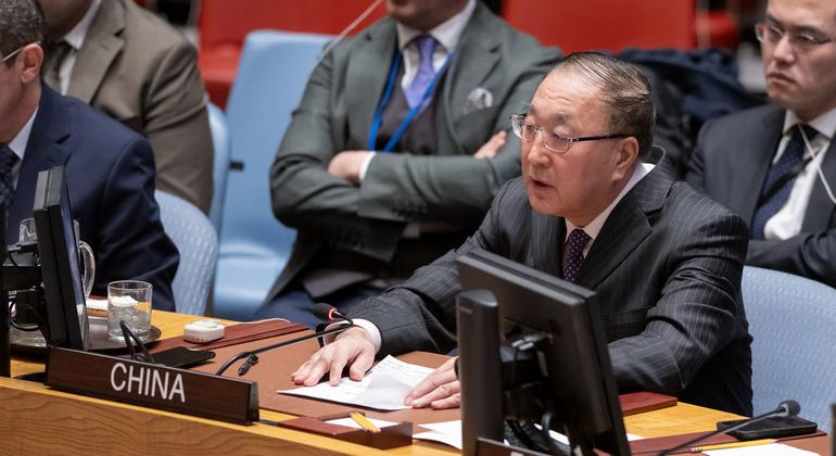 اقوام متحدہ میں چین کے سفیر ژانگ جون ۔