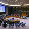 فلسطین سمیت مشرق وسطیٰ کی صورتحال پر اقوام متحدہ کی سلامتی کونسل کے اجلاس میں ٹور وینزلینڈ ویڈیو لنک کے ذریعے خطاب کر رہے ہیں۔