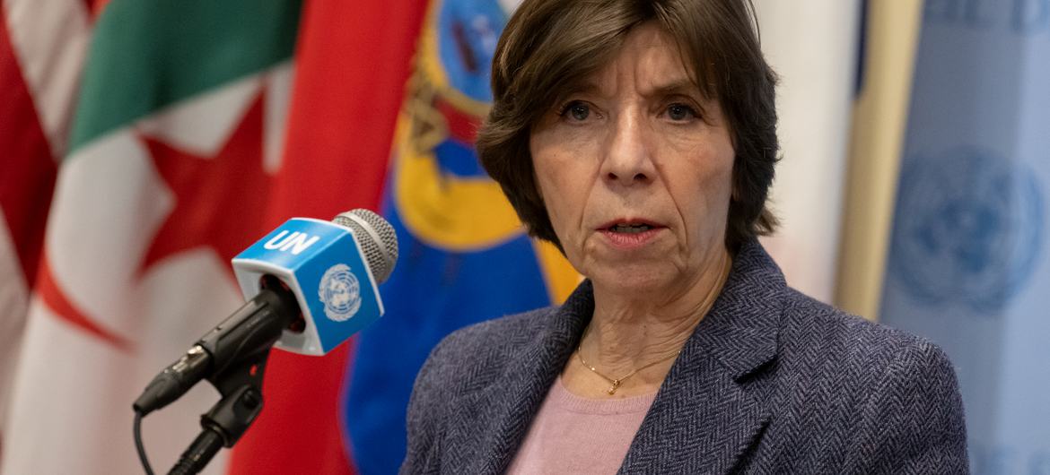 Catherine Colonna, cheffe du Groupe d'examen indépendant chargé d'évaluer l'UNRWA.