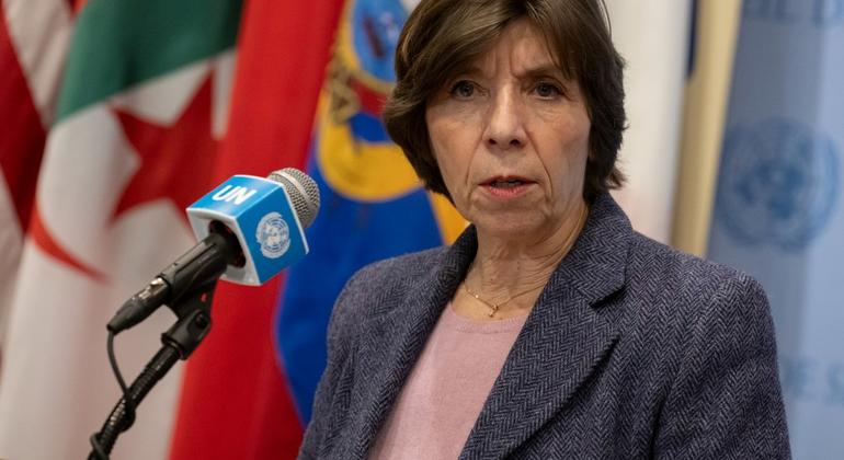 Catherine Colonna, cheffe du Groupe d'examen indépendant chargé d'évaluer l'UNRWA.