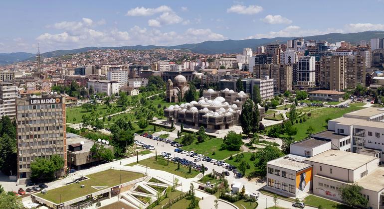 Pristina, la capitale du Kosovo.