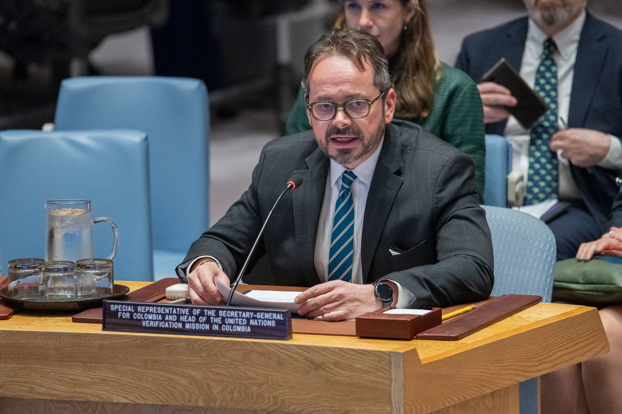 Carlos Ruiz Massieu, le représentant spécial pour la Colombie, au Conseil de sécurité de l'ONU.