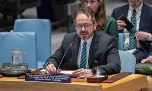 Carlos Ruiz Massieu, representante especial de la ONU en Colombia, informa al Consejo de Seguridad.