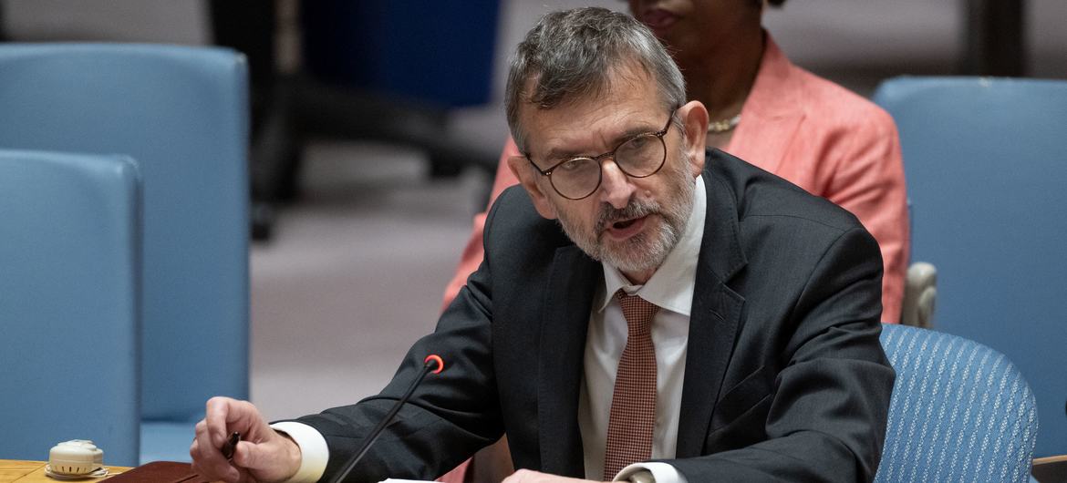 Volker Perthes, Special Representative of the UN Secretary-General for Sudan and Head of the UN Integrated Transition Assistance Mission in Sudan (UNITAMS), briefs Security Council members on the situation in the country.