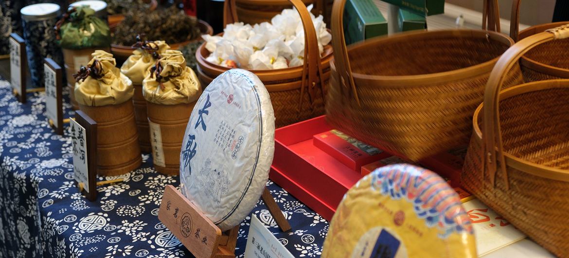云南麻栗坡古树茶亮相联合国总部。