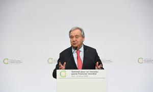 UN Secretary-General António Guterres addresses the Summit for a New Global Financial Pact in Paris, France.