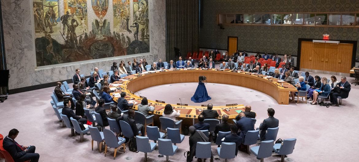 Заседение Совета Безопасности ООН. 