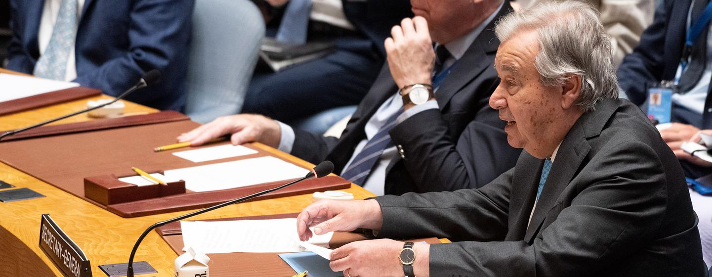 Le Secrétaire général des Nations Unies, António Guterres, a exhorté les membres du Conseil de sécurité qu'ils devaient agir immédiatement et de manière décisive pour mettre fin aux combats et reprendre des négociations sérieuses et durables sur le progr…