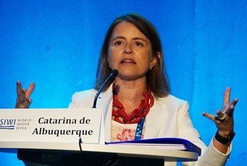 A primeira relatora especial da ONU para o Direito à Água e ao Saneamento, Catarina de Albuquerque