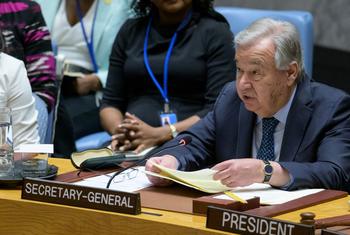 Генсек ООН Антониу Гутерриш выступил на заседании Совбеза ООН. 