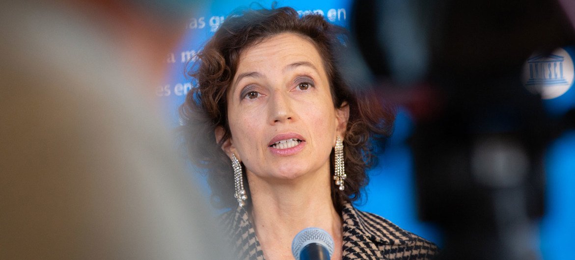Diretora-geral da Unesco Audrey Azoulay