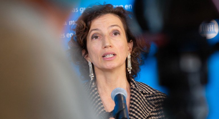 Diretora-geral da Unesco Audrey Azoulay