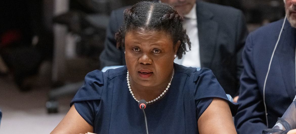 Rosy Auguste Ducéna, responsable de programme au Réseau national de défense des droits humains (RNDDH), informe le Conseil de sécurité sur la question concernant Haïti.