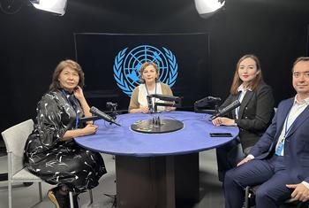 Казахстанские правозащитники в студии ООН. 