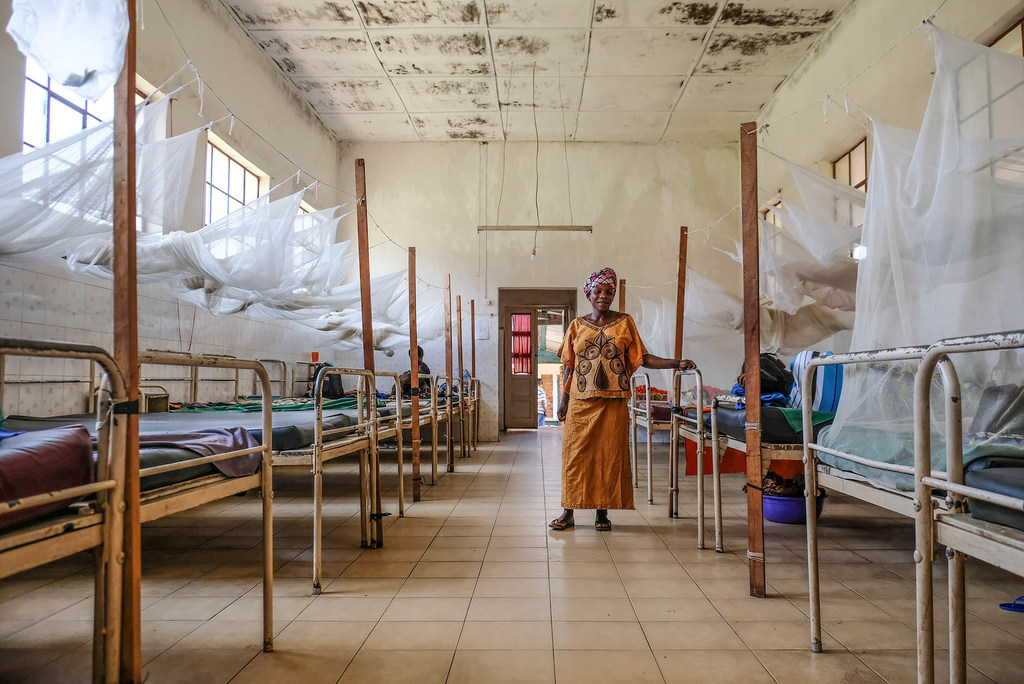 Une femme qui vient d’accoucher dans la maternité de l’hôpital général de Nyantende au Sud-Kivu en RDC.