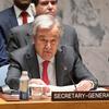 Le Secrétaire général de l'ONU, António Guterres, devant le Conseil de sécurité.