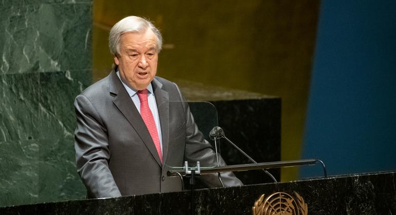 Secretary-General António Guterres addresses the UN General Assembly on the situation in the temporarily occupied territories of Ukraine.