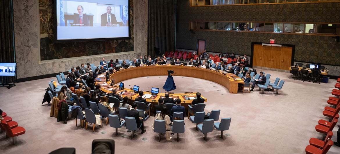 The Security Council meets on the situation in Syria.