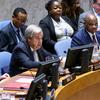 سیکرٹری جنرل انتونیو گوتیرش عالمی امن اور افریقی ریاستوں کی سلامتی پر اقوام متحدہ کی سلامتی کونسل کے اجلاس سے خطاب کر رہے ہیں۔