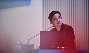 La ex futbolista Camila García en la Asamblea General de FIFPRO 2023, celebrada en Ciudad del Cabo (Sudáfrica).