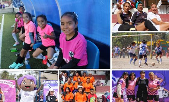 Imágenes de los Torneo Violeta organizados por Más Sueños en San Pedro Xalostoc, Ecatepec, Estado de México, Mayo 2025.
