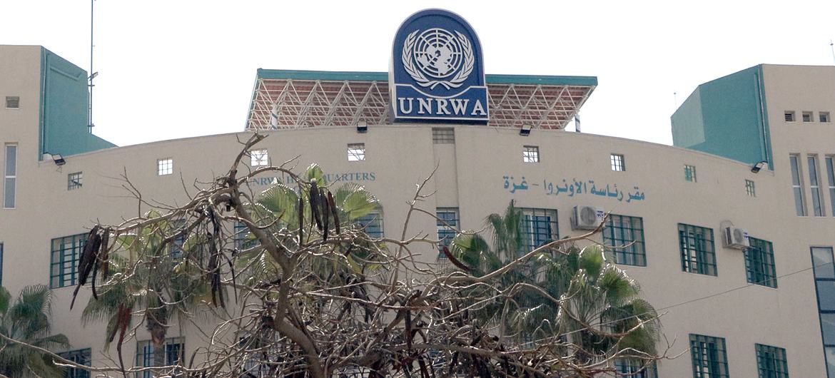 फ़लस्तीनी शरणार्थियों के लिए यूएन सहायता एजेंसी (UNRWA) का, फ़लस्तीनी क्षेत्र ग़ाज़ा में मुख्यालय..