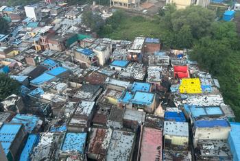 Almost 60 per cent of the population in Mumbai, India lives in slums or informal settlements.