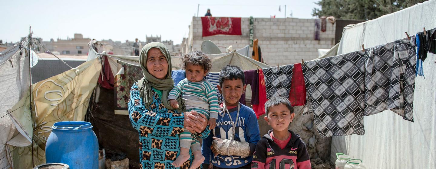 Le programme de transfert d'argent liquide de l'UNICEF soutient les familles dans la zone rurale de Damas, en Syrie.